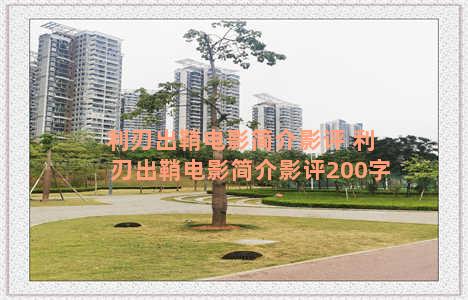 利刃出鞘电影简介影评 利刃出鞘电影简介影评200字